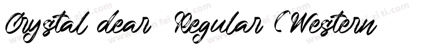 Crystal dear  Regular (Western)字体转换